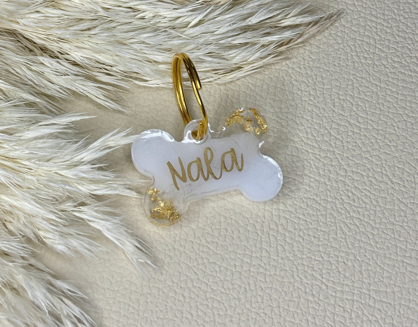 Personalisierte Hundemarke aus Epoxidharz