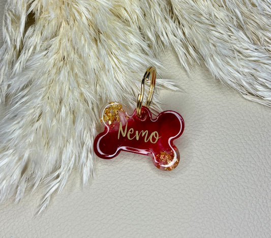 “Personalisierte Hundemarke aus Epoxidharz – Einzigartig, Stilvoll & Handgefertigt”