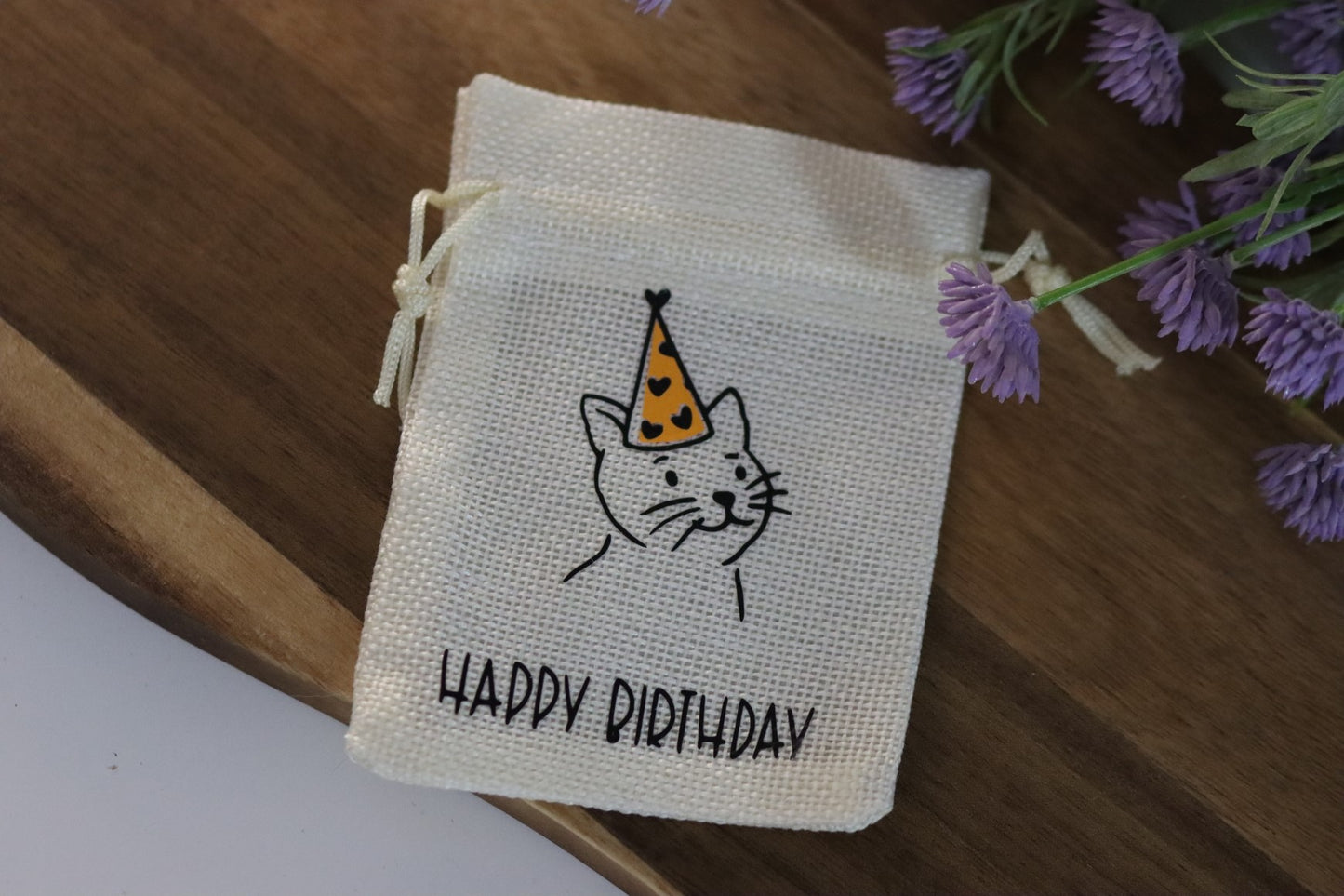 Witzige Geschenktüte | Hund oder Katze | 9 × 11,5 cm